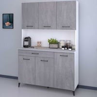 Buffetkast Maleficent met 6 deuren & 1 lade - betonlook