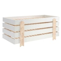 Kinderbed Modulo arrow 90x200 stapelbaar set van 4 - wit/dennenhout