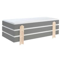Kinderbed Modulo arrow 90x200 stapelbaar set van 3 - antraciet/dennenhout