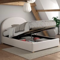 Tweepersoonsbed Maeva - 140x200cm - met opbergruimte - wit