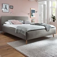 Gestoffeerd bed Tony 160x200 - taupe