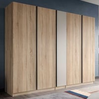 Kledingkast Oakland Xonox 5-deurs Sonoma eik 230x183x53 cm