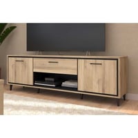 Tv-meubel Oskar - 180x40x57cm - 2 deuren & 1 lade - eikdecor/zwart