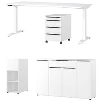 Bed Xavier 160x200cm met opbergruimte - White wash