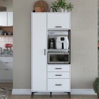 Multifunctionele kast Woody Fashion | 90 x 40 x 199 cm | Wit