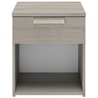 Nachtkastje Cody 1 lade - lichtgrijze eik