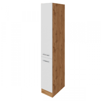 Apothekerkast Sorrella 30cm 2 lades - wit/eik
