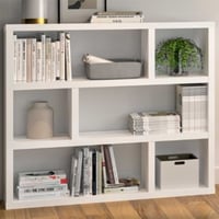 Boekenkast Durant 6 open vakken-wit