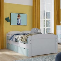 Uitschuifbaar ladebed Prati Salvia | 90 x 200 cm | Wit