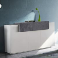 Dressoir Porro | 160 x 45 x 86,5 cm | High Gloss White & Report design
