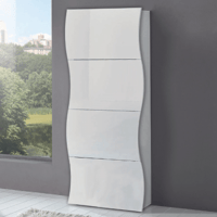 Schoenenkast Ronda 161 cm-hoogglans wit 