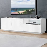 Tv-meubel Gavin 150 cm-hoogglans wit