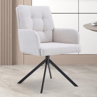 Draaistoel Granada | metalen poten | ecru