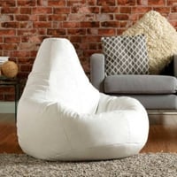 Zitzak Zander - 30x80x75 cm - Polyester/wit 