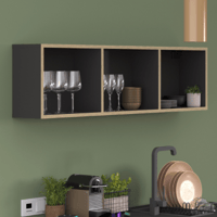 Wandrekje Wade 120x20x35cm - antraciet