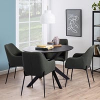 Eettafel Laurence ø105cm - zwart