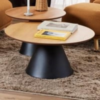 Salontafel Sarina - Ø85cm - eikfineer