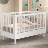 Babybed Forrest 70 x 140cm - verstelbaar - wit beukenhout