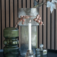 Helder glazen vaas - Rond Ø17,5x40 cm