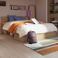 Bed Micheline 140 x 200 cm-Kronberg eik