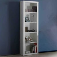 Boekenkast Robin wit met 5 vakken - 60cm breed