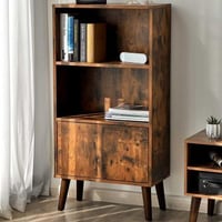 Boekenkast Domi industrieel - bruin/zwart