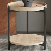 Bijzettafel Davina | Ø45 x 55 cm | Old Oak-design