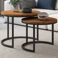 Set van 2 salontafels Gaja-mangohout