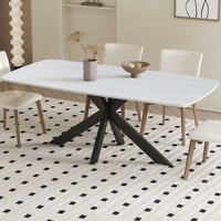 Eettafel Apollo | 180 x 90 x 76 cm | Steen / Grijs