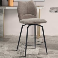 Draaibare barstoel Lara | 48 x 56 x 103 cm | Zandkleurig design