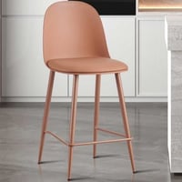 Barstoel Jasmin - 44x51x100cm - met kussen - terracotta