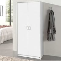 Kledingkast Ray 80cm met 2 deuren - wit