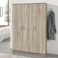 Opbergkast Ray 120cm met 3 deuren en 4 legplanken - sonoma eik