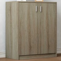 Commode Stacy 72 cm 2 draaideuren en 2 legplanken-sonoma eik