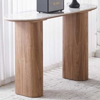 Haltafel Evora - 120x40x76cm - gesinterde steen - marmerlook