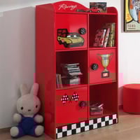 Boekenkast voor autobed - rood - Formule 1 racing
