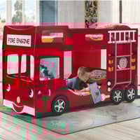 Brandweer stapelbed rood - Vipack
