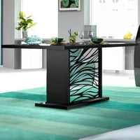 Verlengbare eettafel Siola 180/225 x 90 - zwart