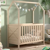 Babybed Scottie - 60x120cm - verstelbare lattenbodem - massief dennenhout