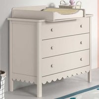 Verzorgingstafel Swingo - 86x72x100cm - 3 lades - klei