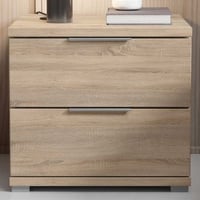 Nachtkastje Smilla - 42x46x43cm - 2 lades - sonoma eikdecor