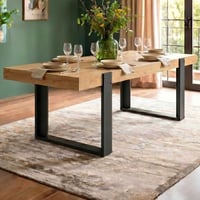 Eettafel London | 224 x 93 x 78 cm | Eik/Donkergrijs