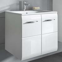 Wastafelmeubel Ice Xonox met keramische wastafel - 60x55x46 cm - Wit