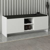 Schoenenkast Verly - 110x33x43cm - 2 deuren - wit