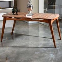 Touch Eettafel | 100% MELAMINE | Walnoot