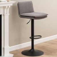 Barkruk Flynn,  Gasveer, Draaibaar en Rits - taupe