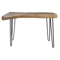 Consoletafel Root - 120x50x70cm - organisch - teakhout/metaal