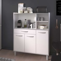 Keukenkast Easy 101cm, 3 deuren & 1 lade - wit 