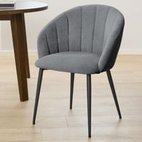 Eetkamerstoel Dafne - 62x57x80cm - grijze stof