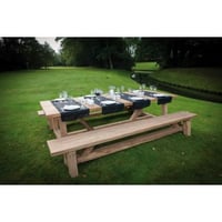 Tuintafel Broome Gescova - Massief Teakhout - 300x120x78 cm - Bruin